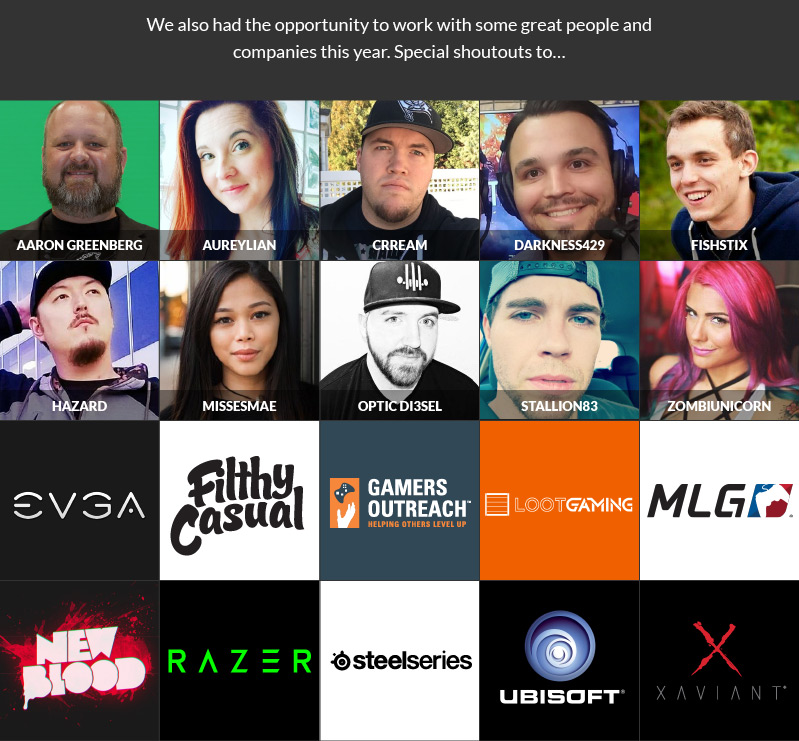 Partner streamers and streaming companies