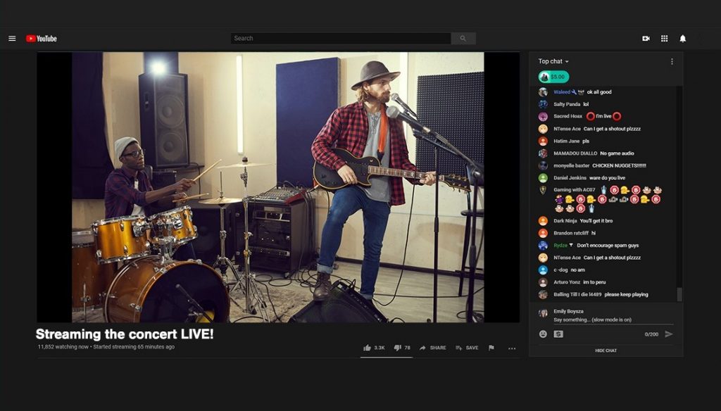 Stream concerts with Lightstream Studio